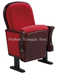China PU-Schaum-hölzerne Vorlesungssals-Stühle kaltgewalzt Stahlfüße für Publikums-Sitzplätze fournisseur