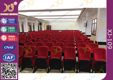 China Dauerhafte rote Spitze herauf Auditorium sitzt Polypropylen Fram-Komfort-PU geformtem Schwamm vor fournisseur