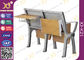 Aluminiumlegierungs-Klappsitz-Schulbank und Stuhl mit Schreibens-Auflage fournisseur