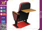 Rote Textilverpackungs-Auditoriums-Stühle mit faltender Schreibens-Auflage H1000 * D750 * W550mm fournisseur
