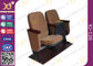 Samller 560-Millimeter-Mittelabstands-starke doppelte Bein-hölzerne Auditoriums-Stühle mit Brown fournisseur