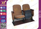 Samller 560-Millimeter-Mittelabstands-starke doppelte Bein-hölzerne Auditoriums-Stühle mit Brown fournisseur