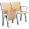 Fabrikpreis-Schulklassenzimmer, das herauf Stuhl mit justierbarem Schreibtisch sich faltet fournisseur