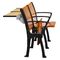Walnuss-Holz ineinandergegriffene Falte herauf Metallbein-Amphitheater-Stühle mit versteckter Tabelle fournisseur