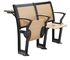 Mooden faltete Schulbank und Stuhl für doppelten Studenten-Aluminiumlegierungs-Fuß fournisseur
