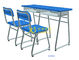 Metallmaterieller doppelter Studenten-Schreibtisch und Stuhl eingestellt für Sekundarschule-Klassenzimmer fournisseur